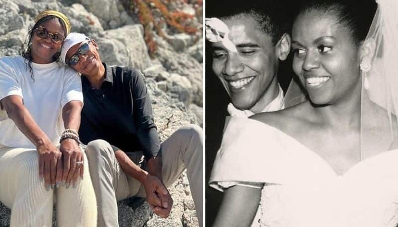 barack obama and michelle obama wishes each other on wedding anniversary in heart touching manner 