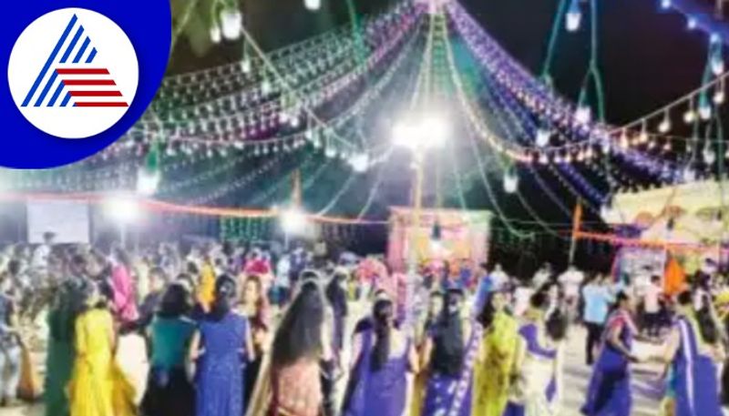 Navratri celebration at dandeli peoples steps dandiya rav