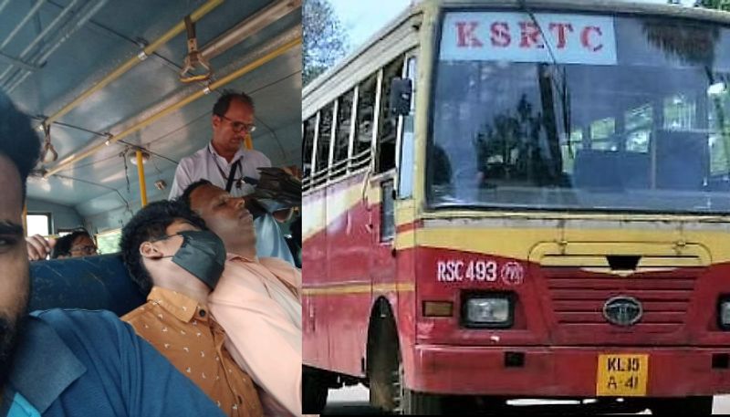 Viral facebook post about KSRTC conductor and driver saved 50 year old man life