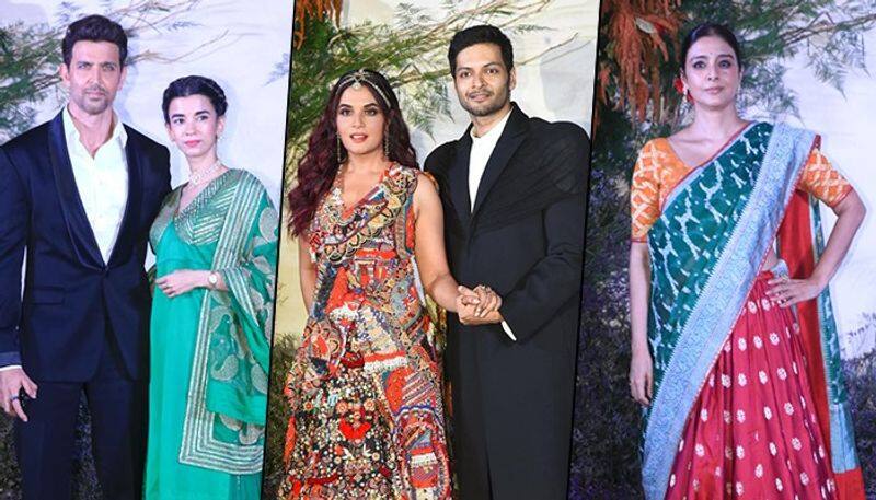 Richa Chadha-Ali Fazal wedding Vicky Kaushal to Hrithik Roshan Saba Azad Tabu Manoj Bajpayee stars that attended the reception drb