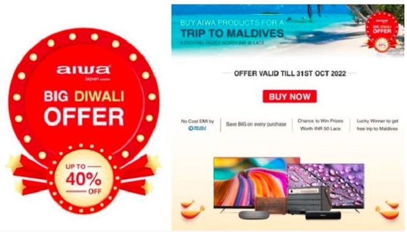 Aiwas Big Diwali Sale Begins Get Huge Discounts On TVs And Electronics Gadgets