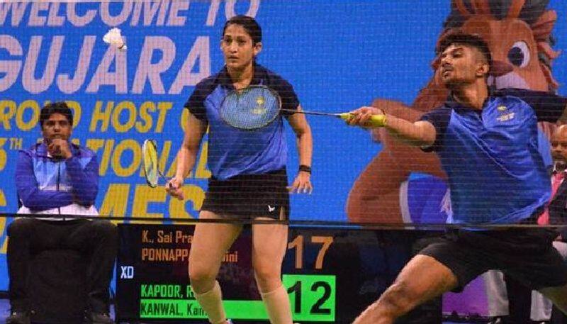 National Games 2022 Ashwini Ponnappa Pratik pair clinch gold in mixed badminton event kvn