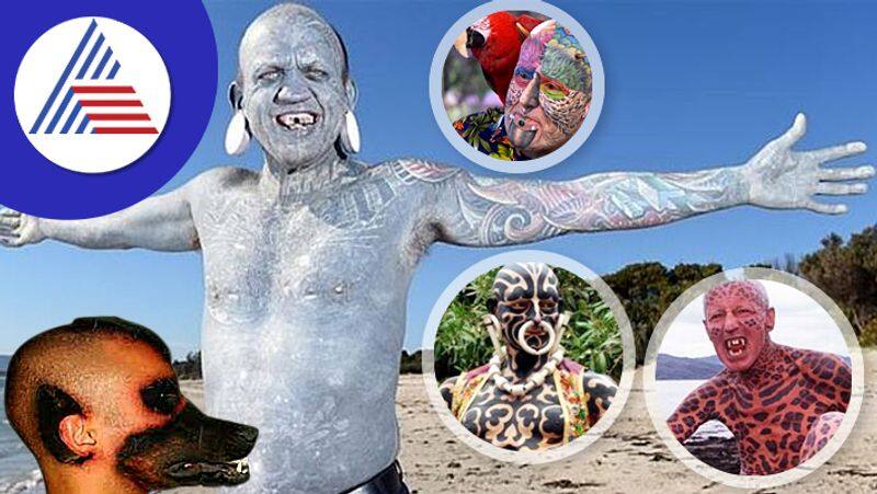 Five weird men who wants to look like animal