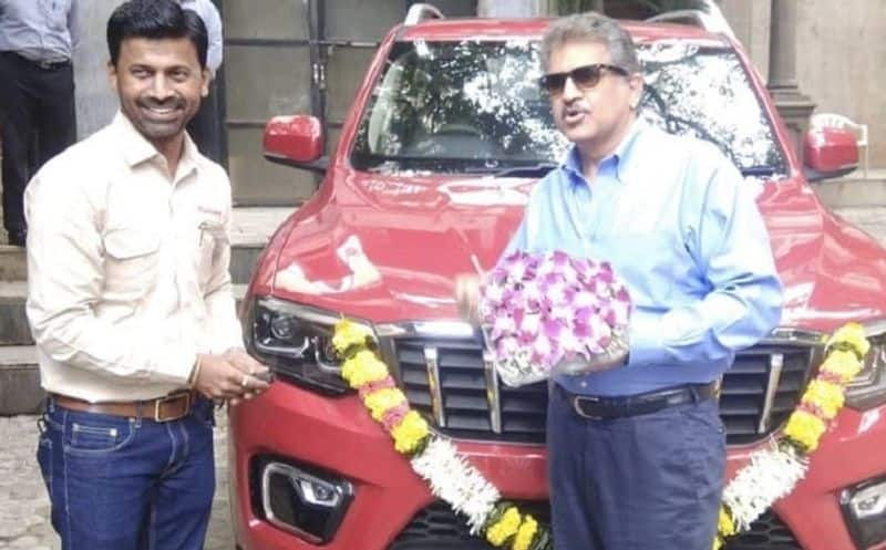 Chairmen anand mahindra received New ScorpioN shares happiness and ask people to name for it ckm