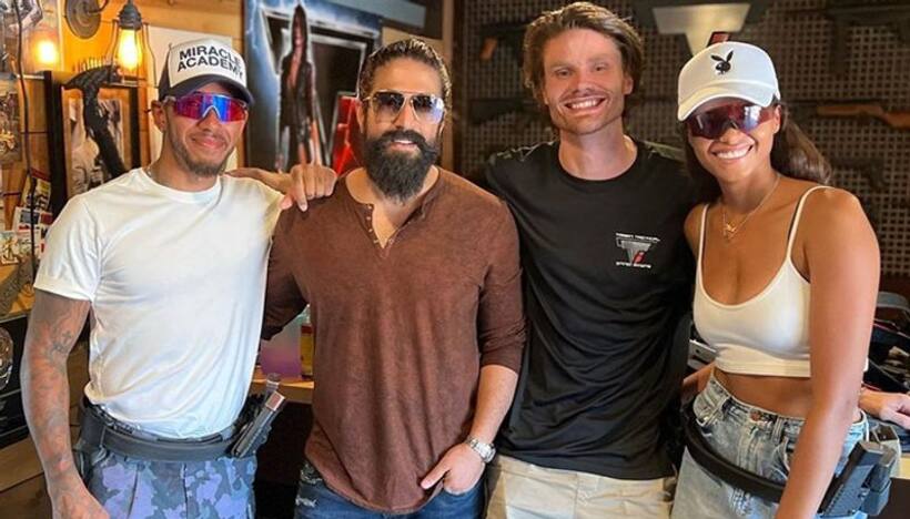 KGF actor Yash poses with Lewis Hamilton; fans go berserk after pic surfaces online