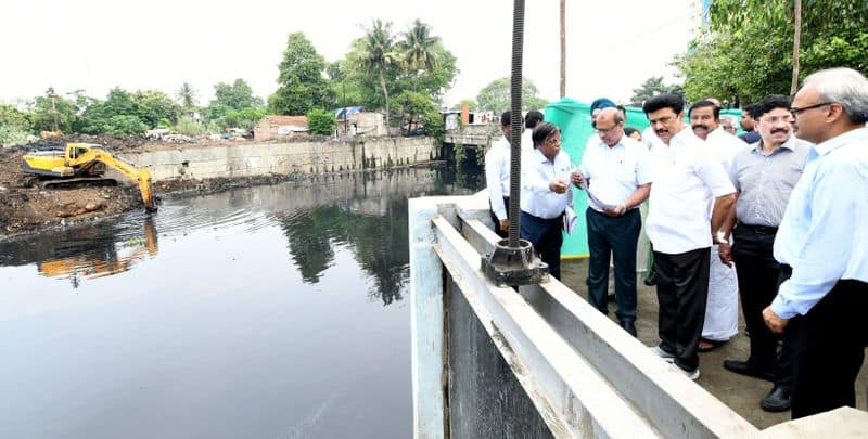 CM Stalin inspected the rainwater drainage works in Chennai