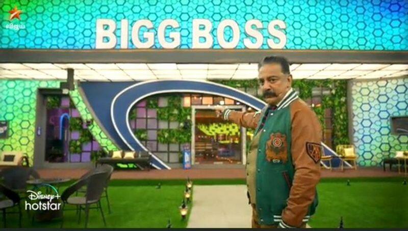 kamalhassan hosting near biggboss house new promo released 