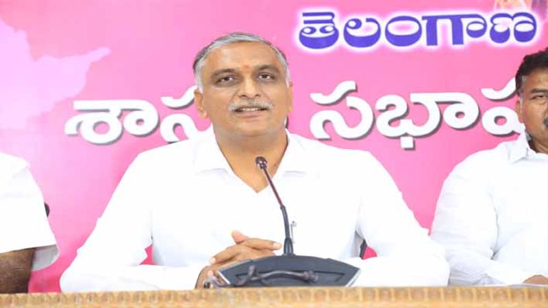 minister harish rao response on trs activists attack with stones on bjp mla etela rajender convoy in munugode