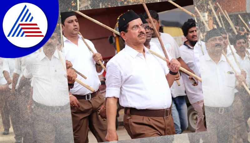 joshi  Shettar Aswatth Narayan who are participate Rss pathasanchalana