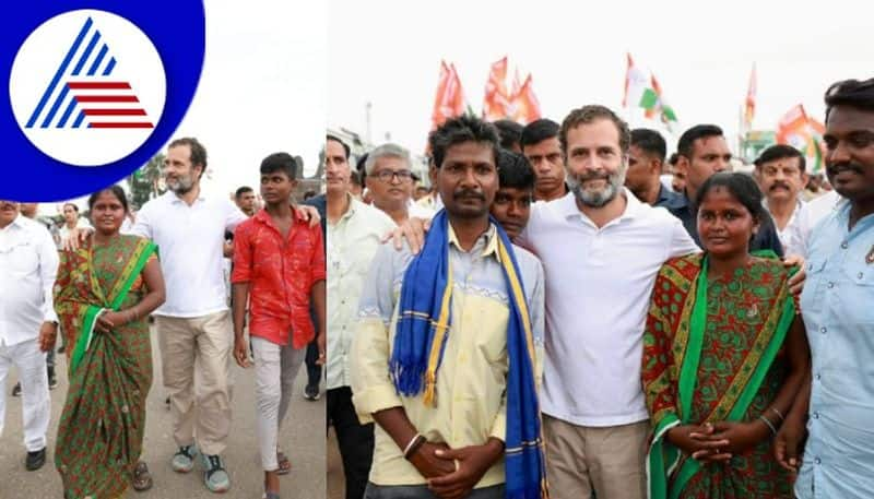 Bharat Jodo Yatra in chitradurga Rahul Gandhi meets ostracised Dalit family from Kolara gow