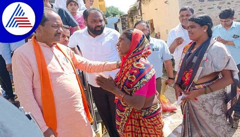 Minister Prabhu Chauhan Visited to Villages at Aurad in Bidar grg