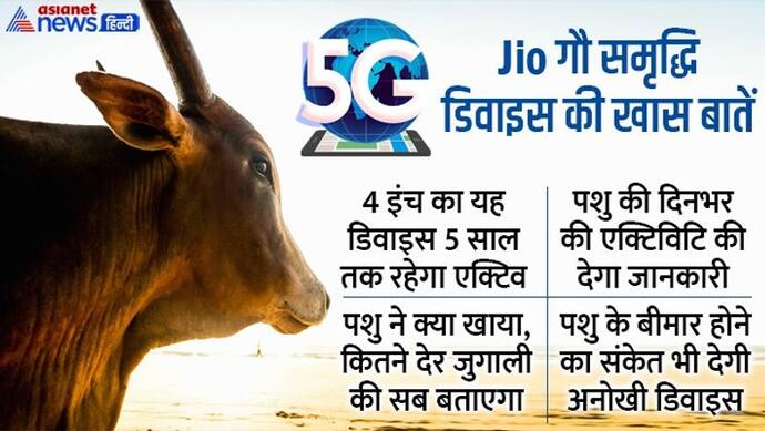 5G का फायदा! पशुओं को लंपी वायरस से बचाएगी, कब और कितना खाया, जुगाली की..  सब बताएगी JIO की ये डिवाइस