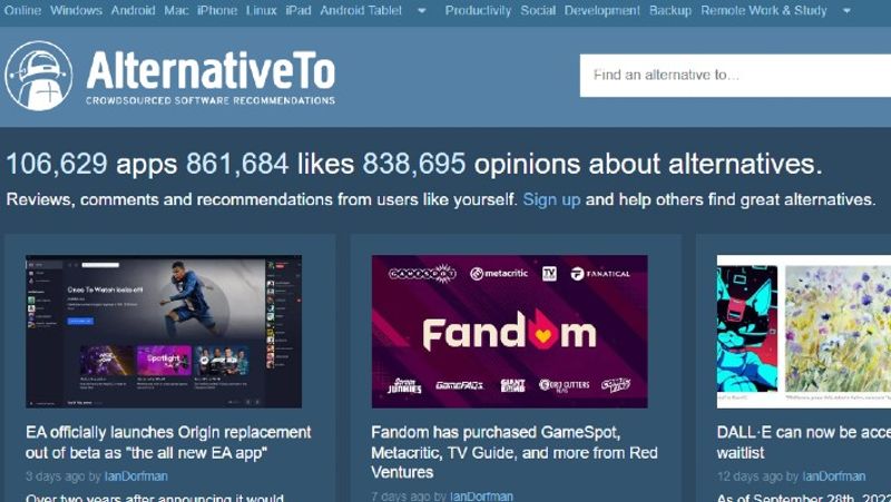 The Best Open Source Alternatives to Your Favorite Software and Apps Alternativeto