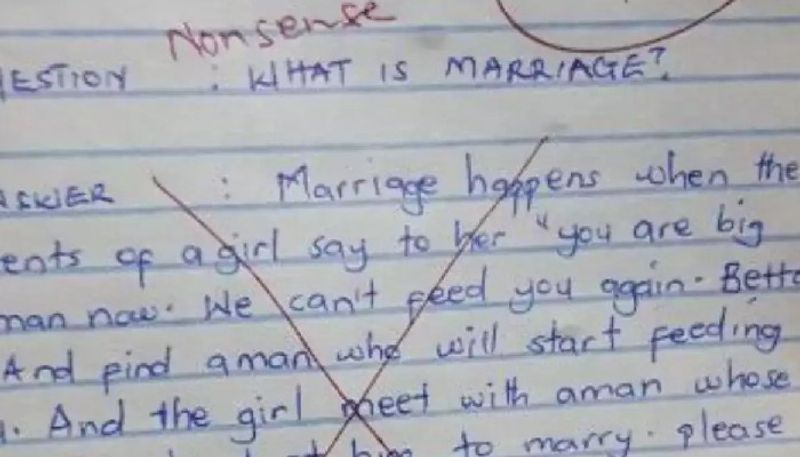 students answer about marriage goes viral in social media 