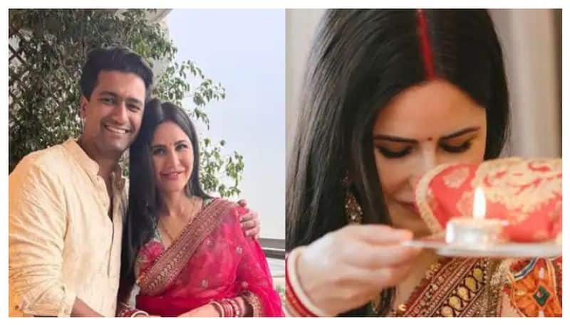 Katrina Kaif, Vicky Kaushal celebrate their first Karwa Chauth with family-see pics RBA