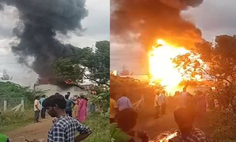 terrible fire accident at a chemical factory at coimbatore