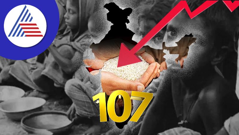 Global Hunger Index 2022 India slips to 107th position Of the 121 countries  behind Nepal Pakistan Sri Lanka san