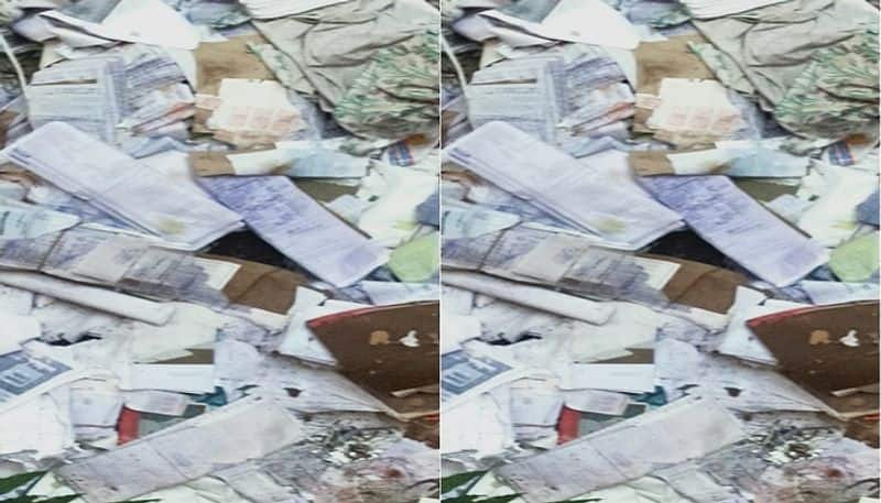 Bejawada court staff Negligence, Papers filed by lawyers in trash 