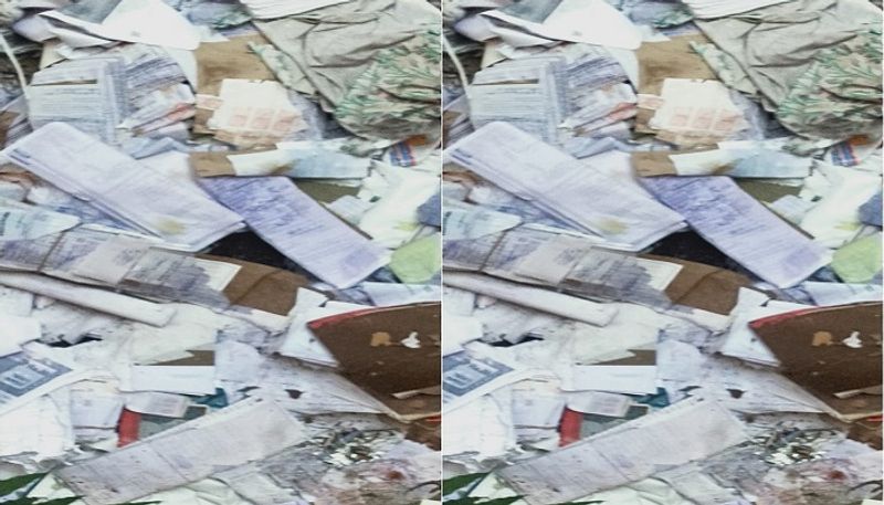 Bejawada court staff Negligence, Papers filed by lawyers in trash 