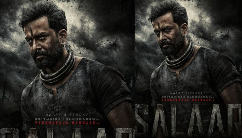 prithviraj sukumaran first look out from prabhas salaar his look terrible role