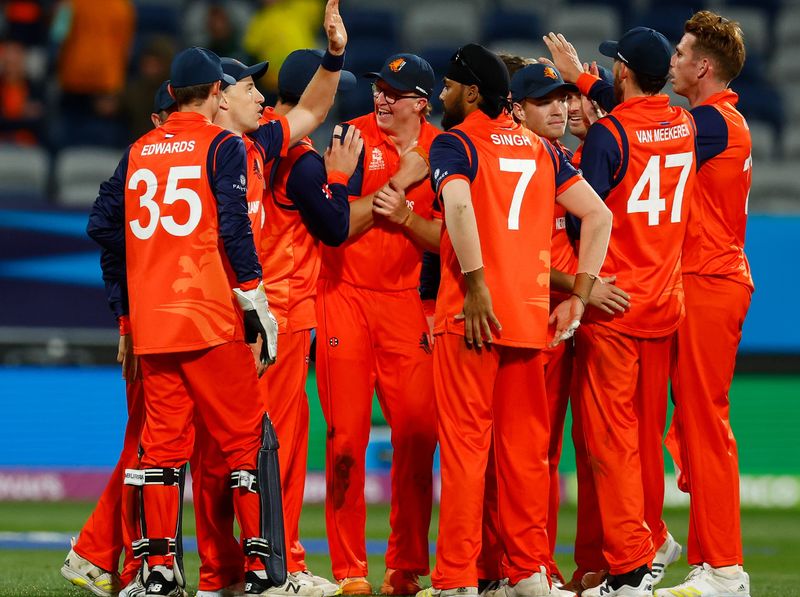 netherlands beat united arab emirates in t20 world cup match