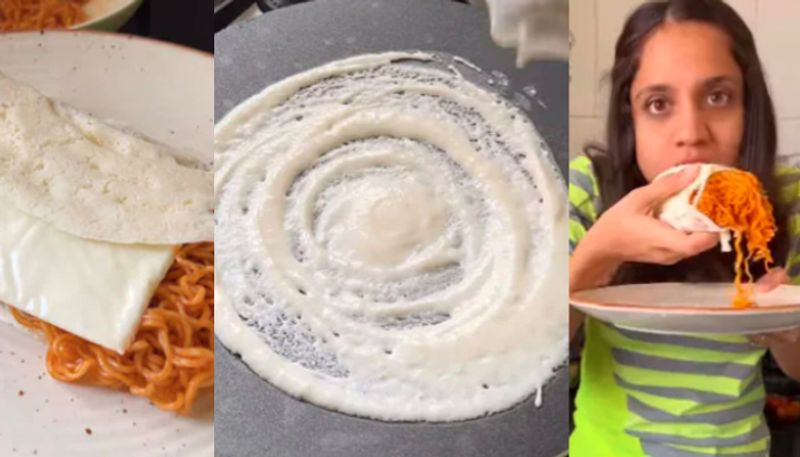 Food Blogger Makes Dosa With Korean Noodles And Cheese