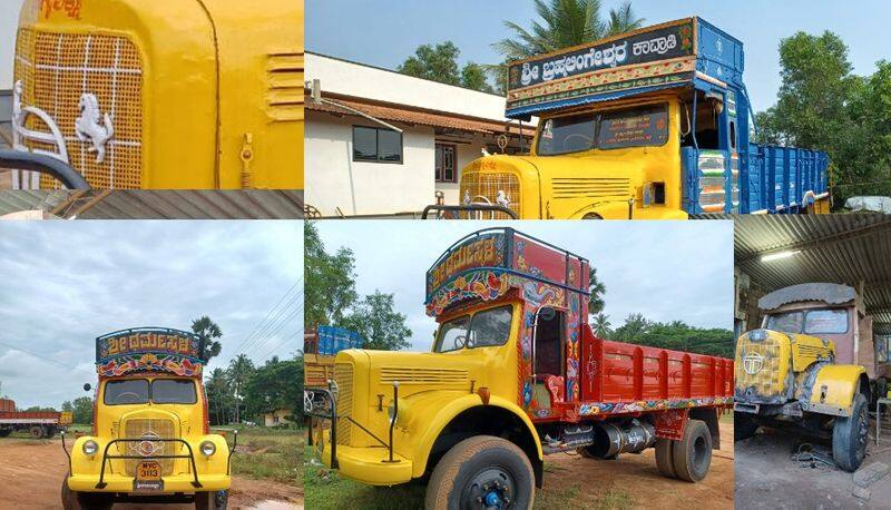 A new look for an old truck: 1960's Tata 1210D model lorry joined Manjusha Museum in Dharmasthala akb