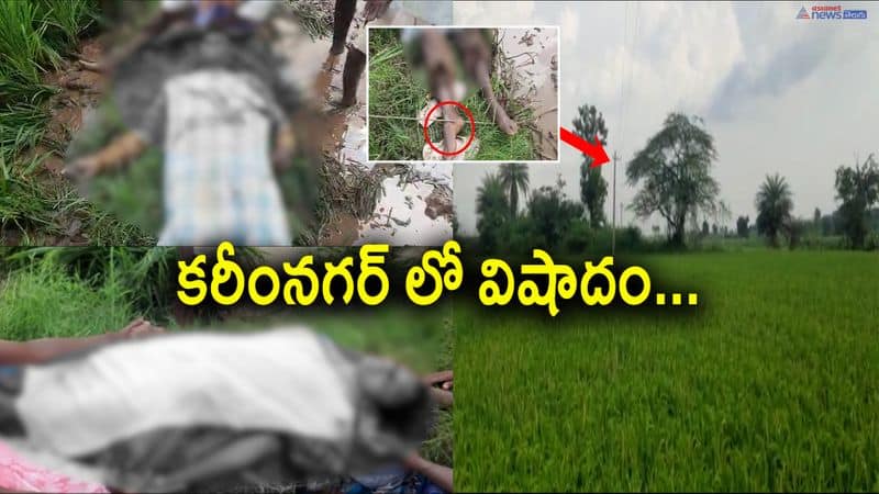 Farmer Couple Death in Agriculture land at karimnagar district