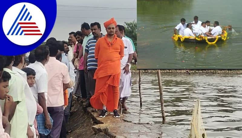 After many years, the lake of Ginageri village was filled: the farmers who dedicated bagina akb