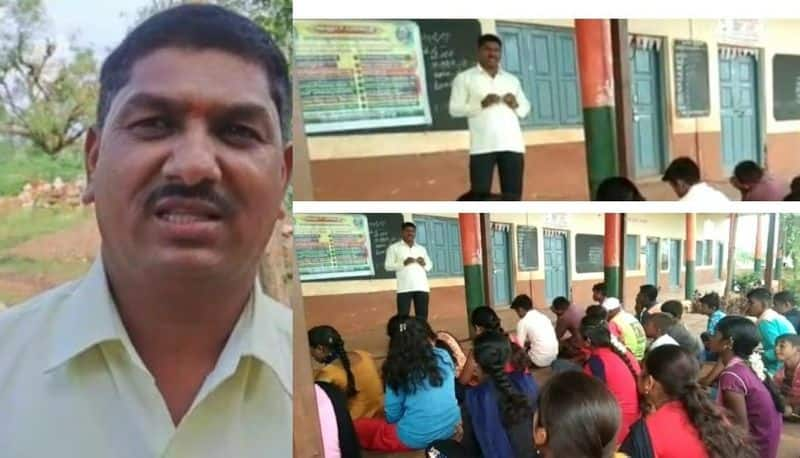 A teacher who goes from door to door to teach lessons, Bagalkot teacher's work is appreciated everywhere Akb