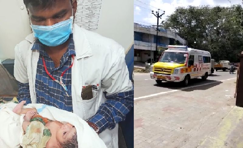 pregnant woman gave birth to baby in ambulance at coimbatore