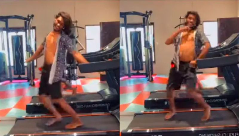 Man dances to Bole Chudiyan on a treadmill