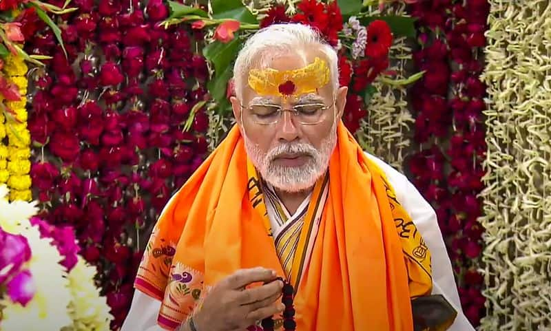 PM Narendra Modi prays at the Kedarnath temple in Uttarakhand.