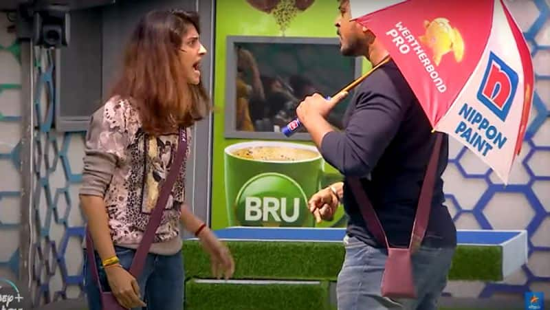 BiggBoss season 6 contestant Ayesha fight with azeem in ranking task