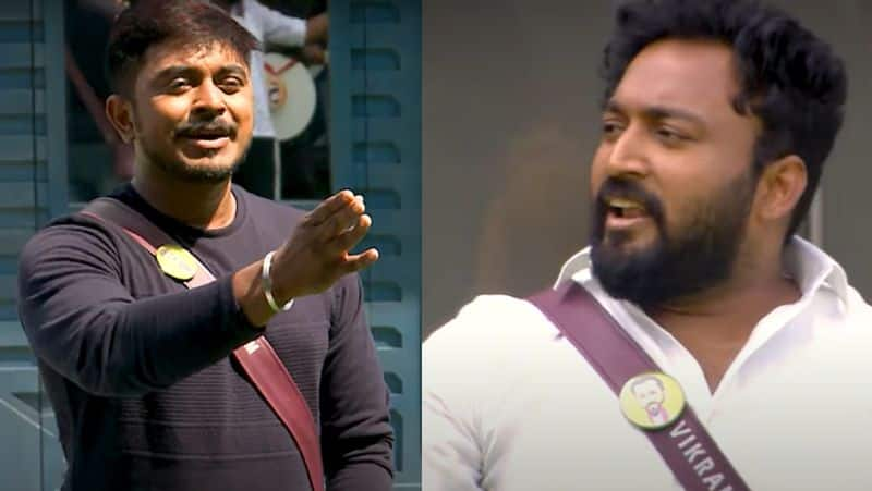 BiggBoss season 6 contestant Azeem fight with Vikraman in Ranking task