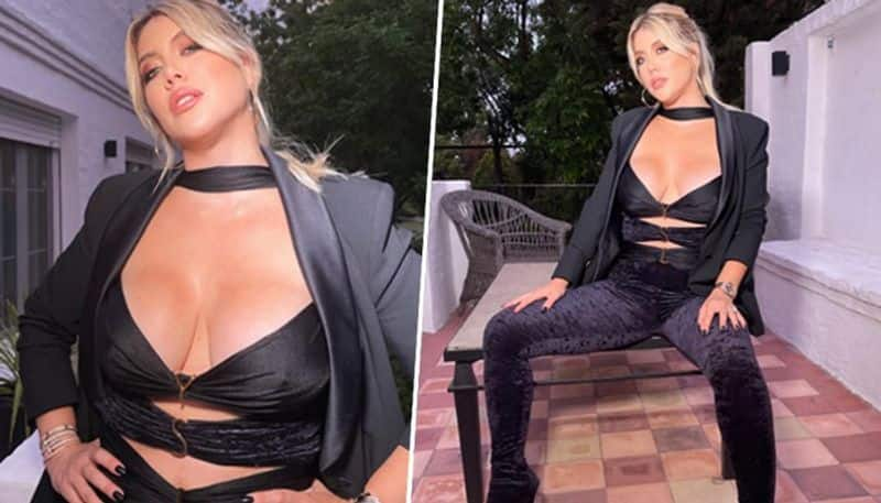 SEXY Pictures: Mauro Icardi's ex-wife Wanda Nara turns up the heat in cleavage-revealing black outfit snt