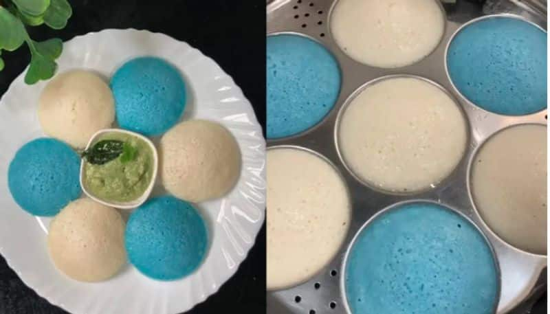 Food Blogger Makes Idli In Blue Colour