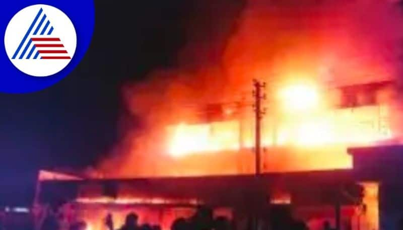 A massive fire broke out in a furniture storeat dandeli rav