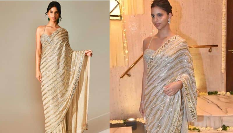 Shah Rukh Khans Comment On Suhanas Saree Pic