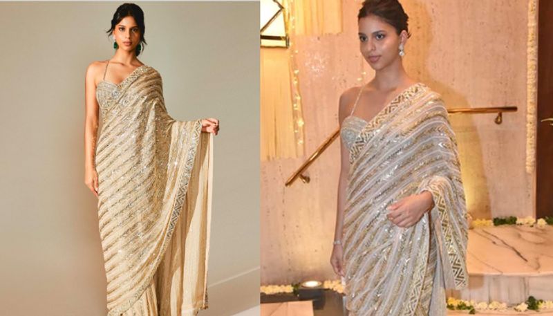 Shah Rukh Khans Comment On Suhanas Saree Pic