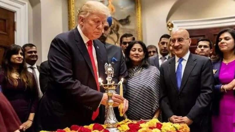 US Vice President Kamala Harris and donald trump Celebrates Diwali In america