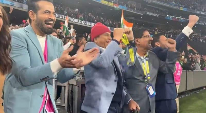 Sunil Gavaskar Dance After India Win against Pakistan in MCG Video goes viral kvn