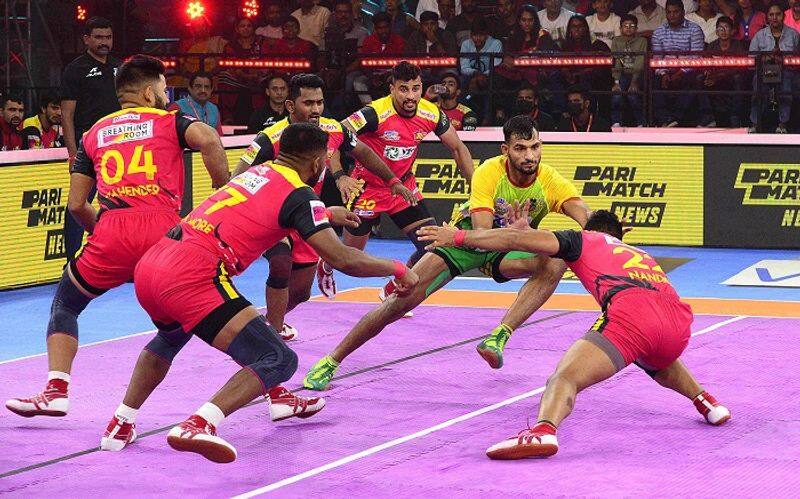 Pro Kabaddi League 2022 Bengaluru Bulls vs patna pirates match tied by 31 31 points ckm