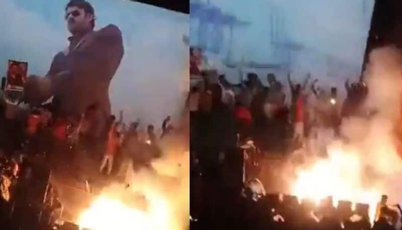 Fire in Andhra theatre as Prabhas fans burst firecrackers to celebrate actors birthday during Billa screening