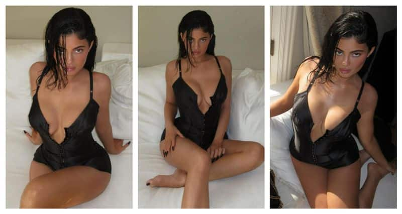 SEXY Kylie Jenner's skin SKIMPY pics in a plunging corset will make you sweat! drb