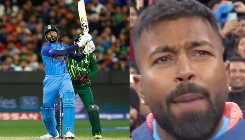 hardik pandya emotional words about his father with tears after India vs pakistan match