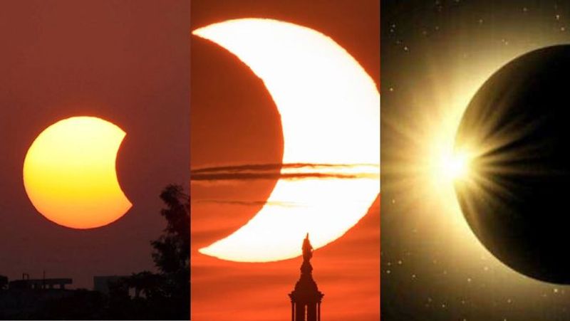 Solar eclipse 2022 Images from different parts of the world