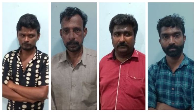 four arrested who disguised as police officers and stole money