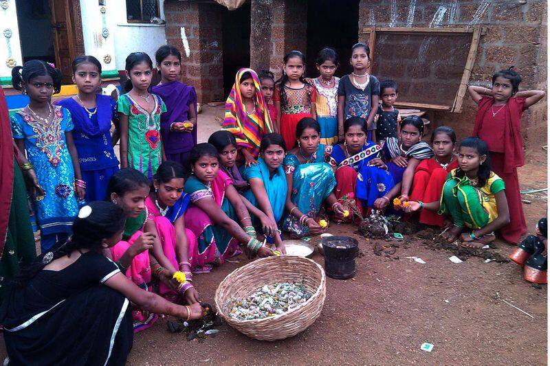 Diwali celebrated with much enthusiasm in Lambani Tanda of Kunchavaram skr