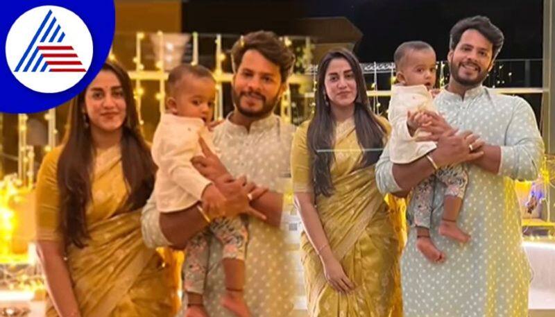 Nikhil Kumaraswamy share son Avyan dev first deepavali video vcs 